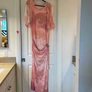 Free People pink maxi dress